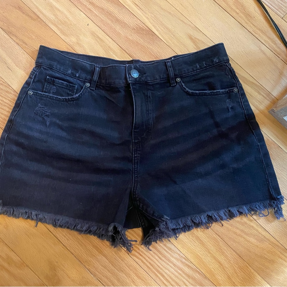 Loft Black High Waisted Shorts